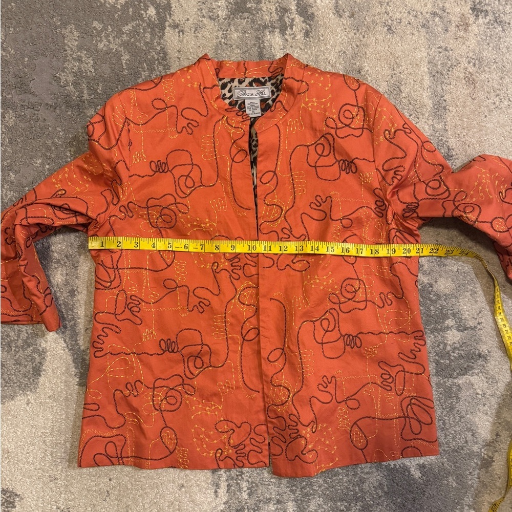 Birch Hill Orange Patterned Women's Jacket - Picture 5 of 7
